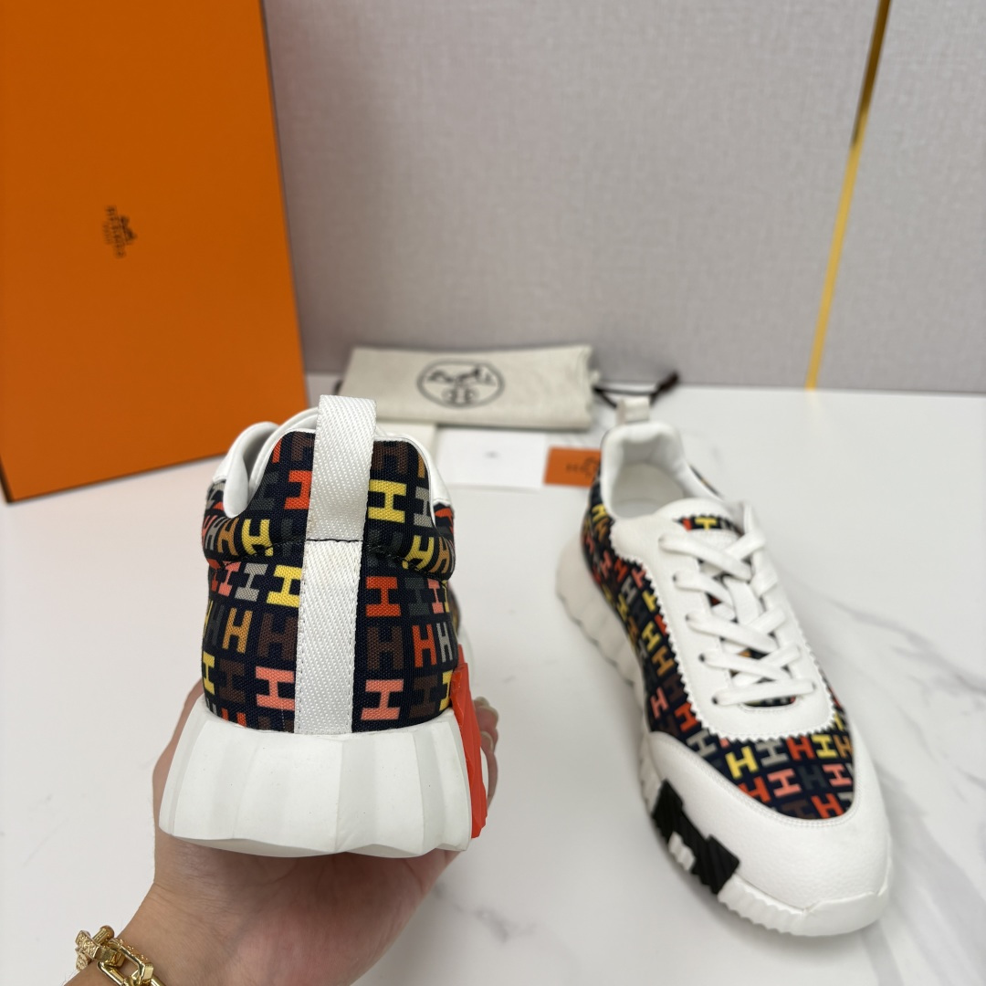 💋💍H家 Herme* 爱马-仕 新品Bouncing运动鞋 官方 9,700 有多种材质组合可选——细