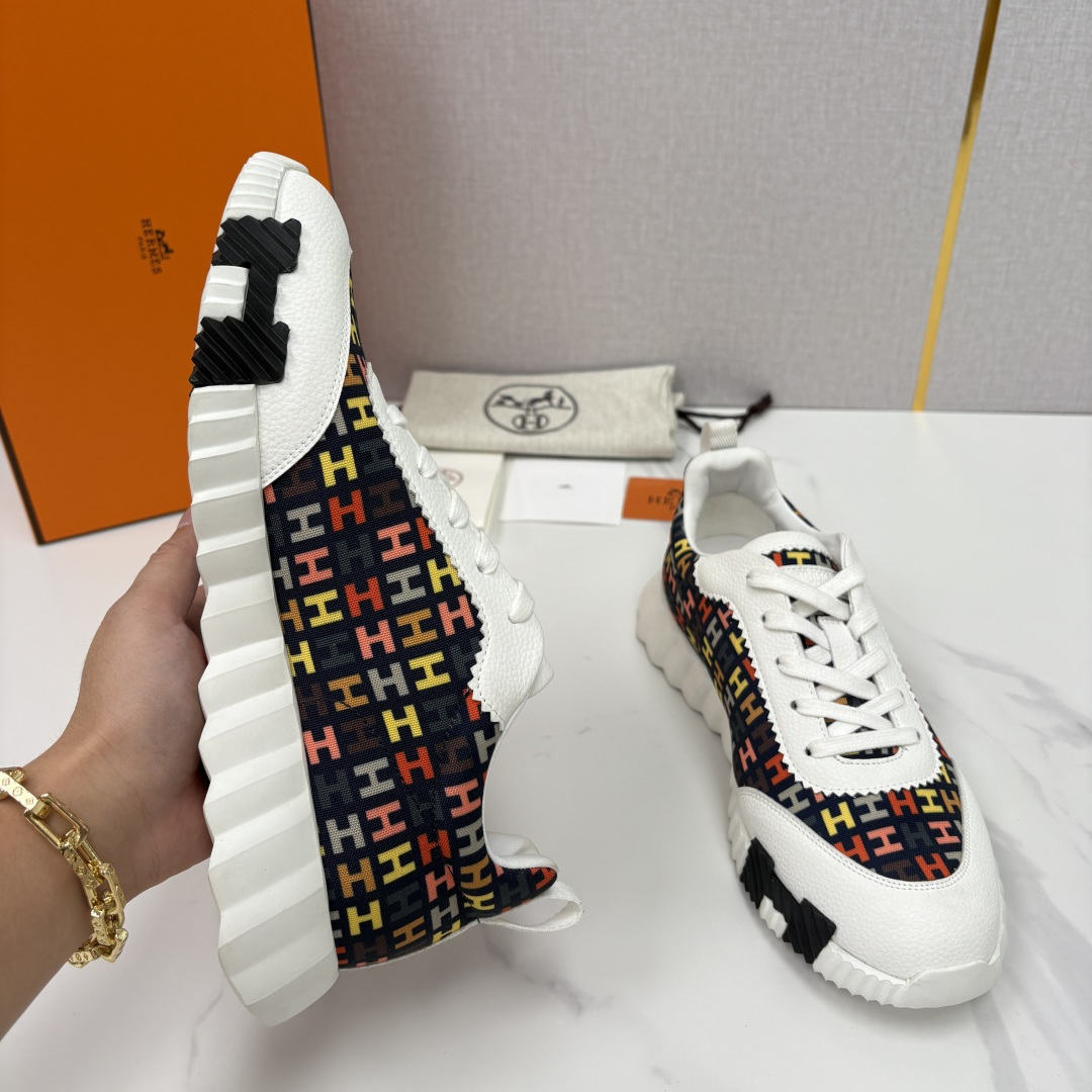 💋💍H家 Herme* 爱马-仕 新品Bouncing运动鞋 官方 9,700 有多种材质组合可选——细