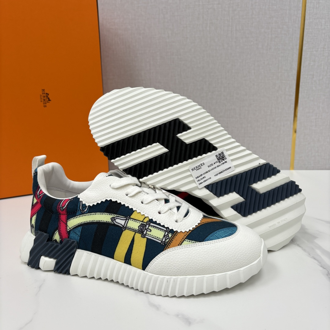 💋💍H家 Herme* 爱马-仕 新品Bouncing运动鞋 官方 9,700 有多种材质组合可选——细