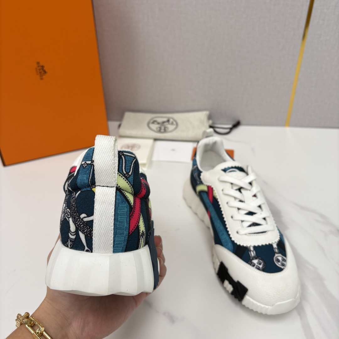 💋💍H家 Herme* 爱马-仕 新品Bouncing运动鞋 官方 9,700 有多种材质组合可选——细