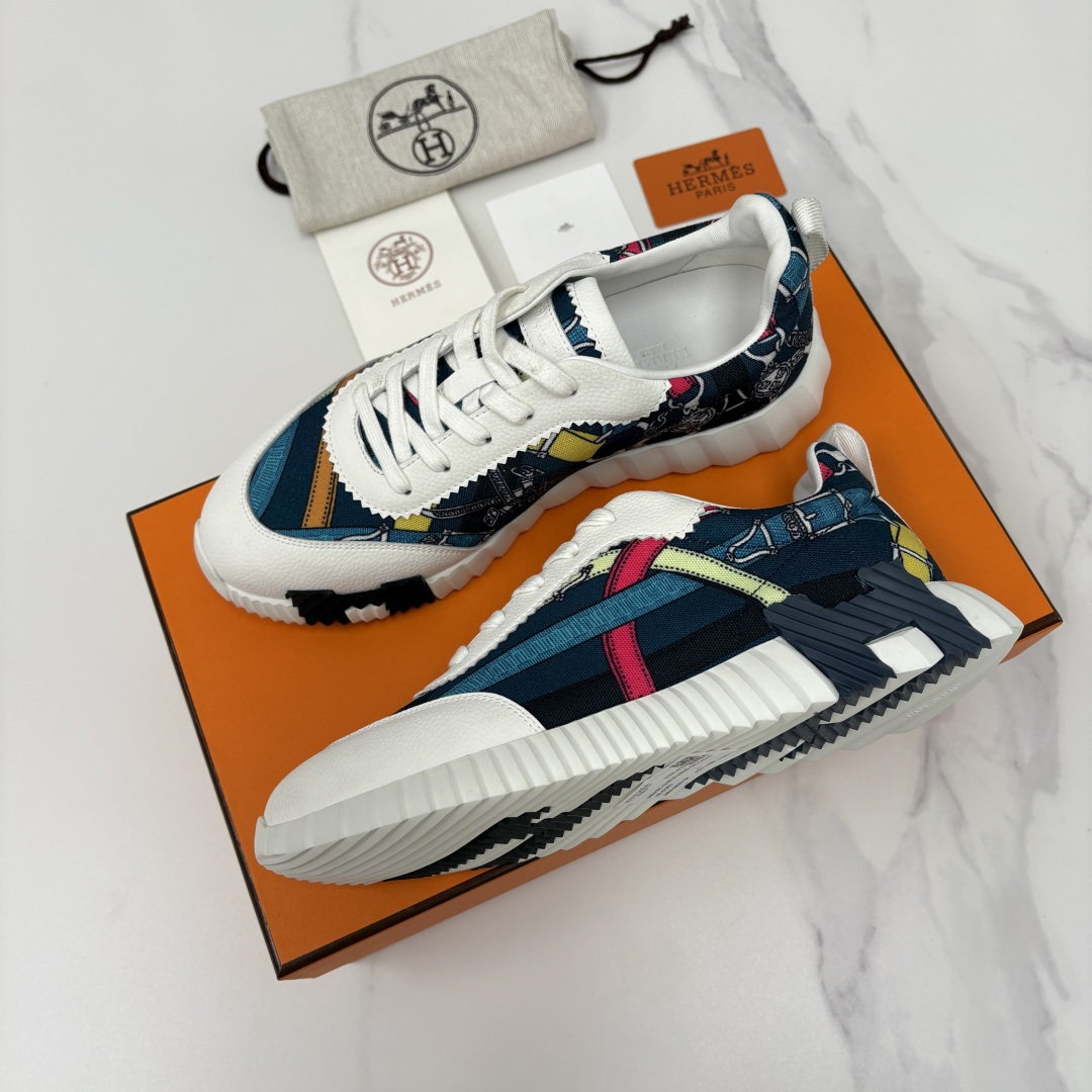 💋💍H家 Herme* 爱马-仕 新品Bouncing运动鞋 官方 9,700 有多种材质组合可选——细