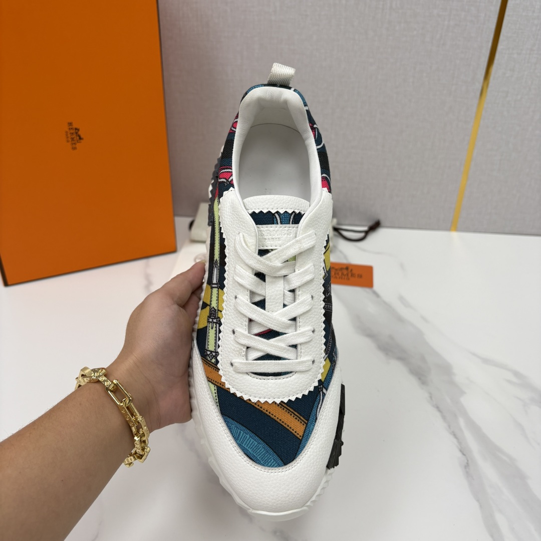 💋💍H家 Herme* 爱马-仕 新品Bouncing运动鞋 官方 9,700 有多种材质组合可选——细