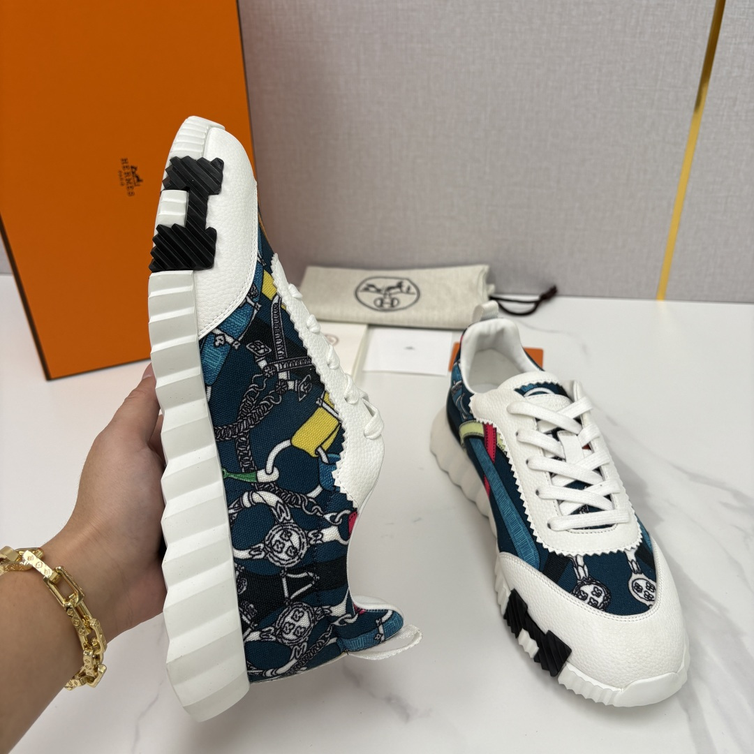 💋💍H家 Herme* 爱马-仕 新品Bouncing运动鞋 官方 9,700 有多种材质组合可选——细