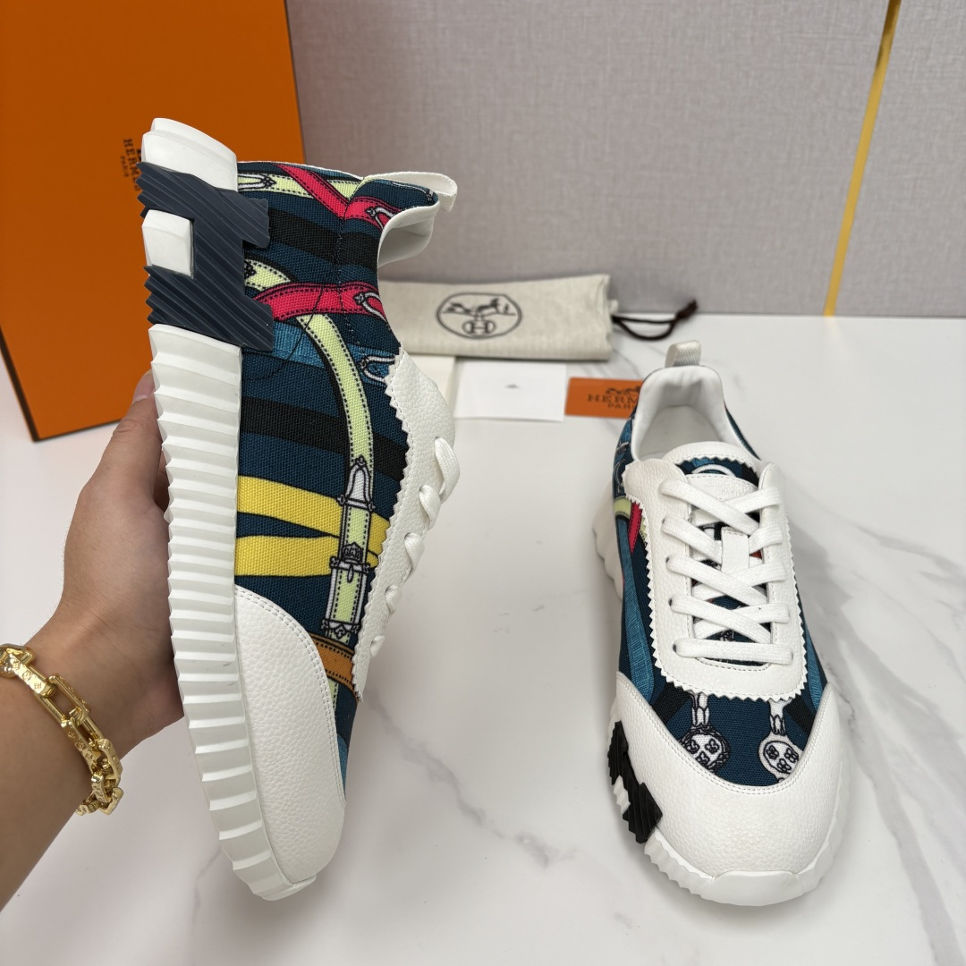 💋💍H家 Herme* 爱马-仕 新品Bouncing运动鞋 官方 9,700 有多种材质组合可选——细