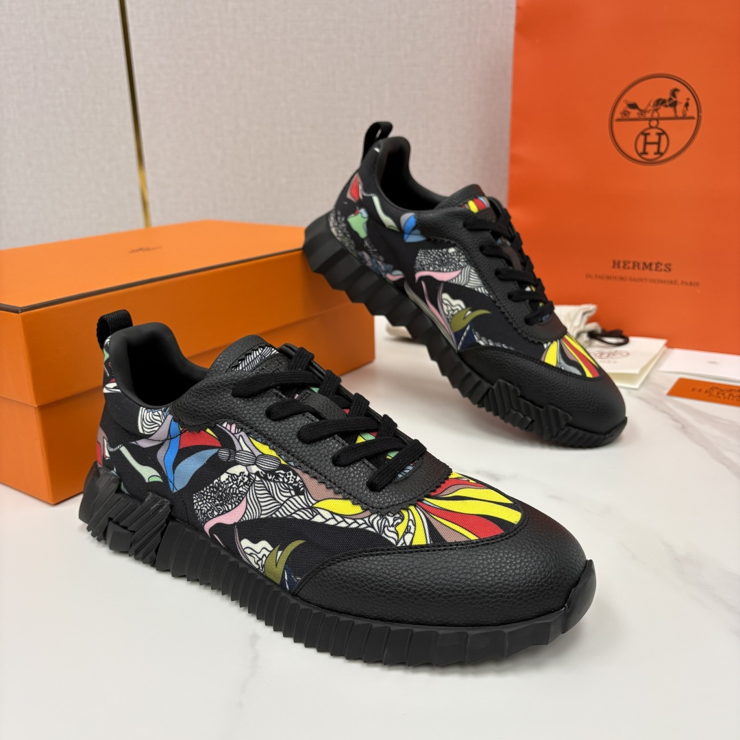 💋💍H家 Herme* 爱马-仕 新品Bouncing运动鞋 官方 9,700 有多种材质组合可选——细