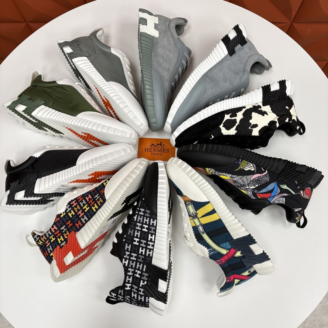 💋💍H家 Herme* 爱马-仕 新品Bouncing运动鞋 官方 9,700 有多种材质组合可选——细