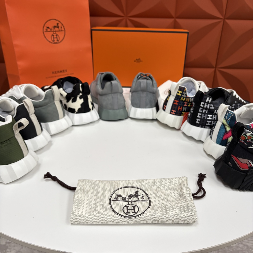 💋💍H家 Herme* 爱马-仕 新品Bouncing运动鞋 官方 9,700 有多种材质组合可选——细
