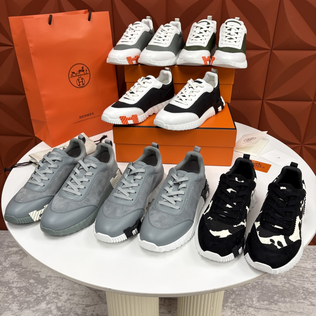 💋💍H家 Herme* 爱马-仕 新品Bouncing运动鞋 官方 9,700 有多种材质组合可选——细