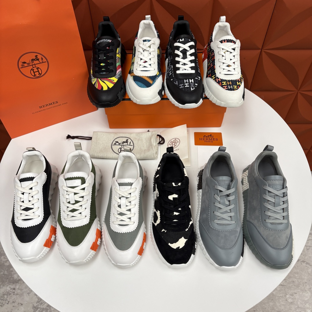 💋💍H家 Herme* 爱马-仕 新品Bouncing运动鞋 官方 9,700 有多种材质组合可选——细