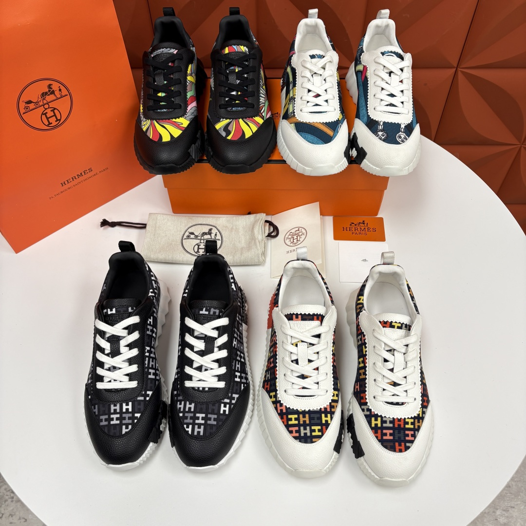💋💍H家 Herme* 爱马-仕 新品Bouncing运动鞋 官方 9,700 有多种材质组合可选——细