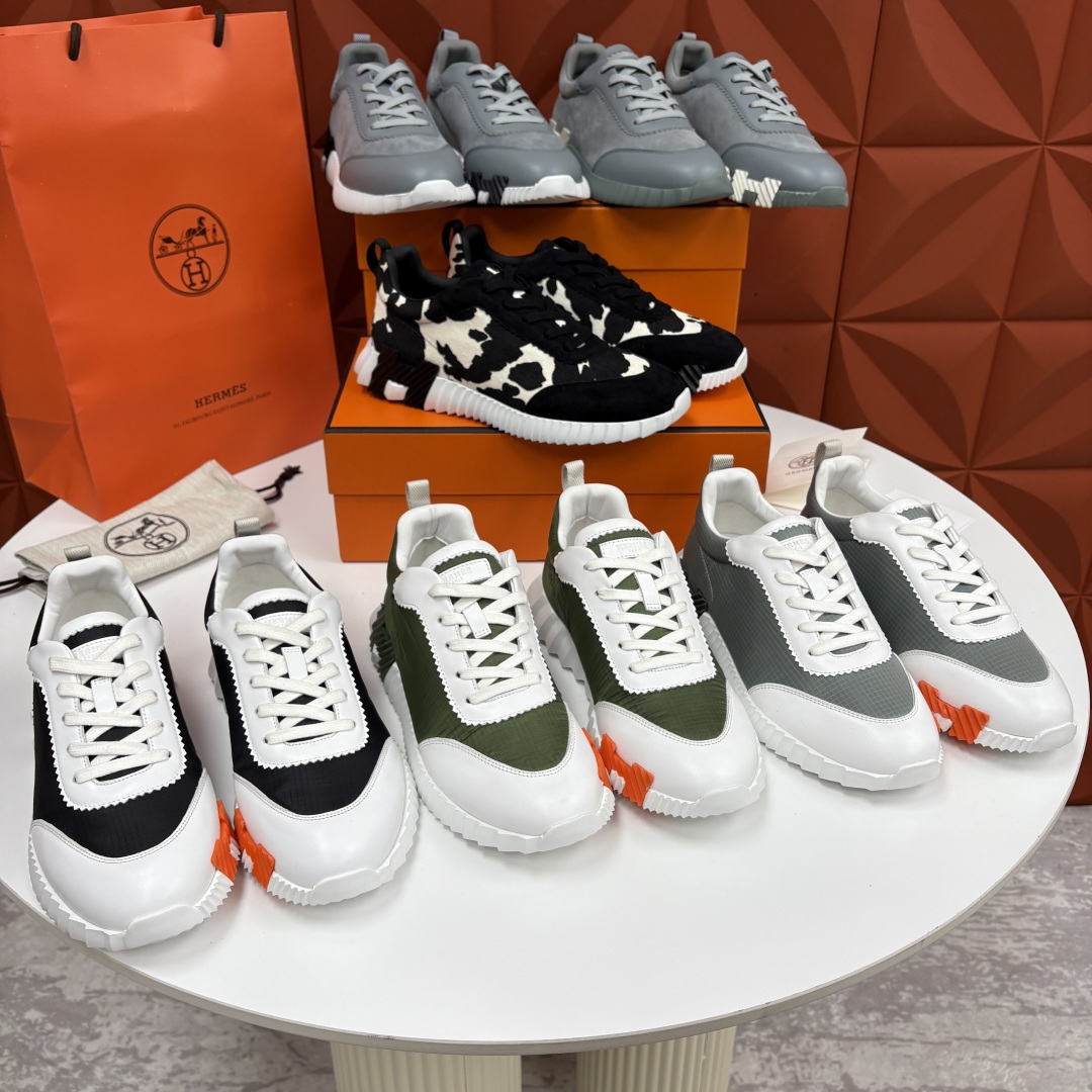 💋💍H家 Herme* 爱马-仕 新品Bouncing运动鞋 官方 9,700 有多种材质组合可选——细