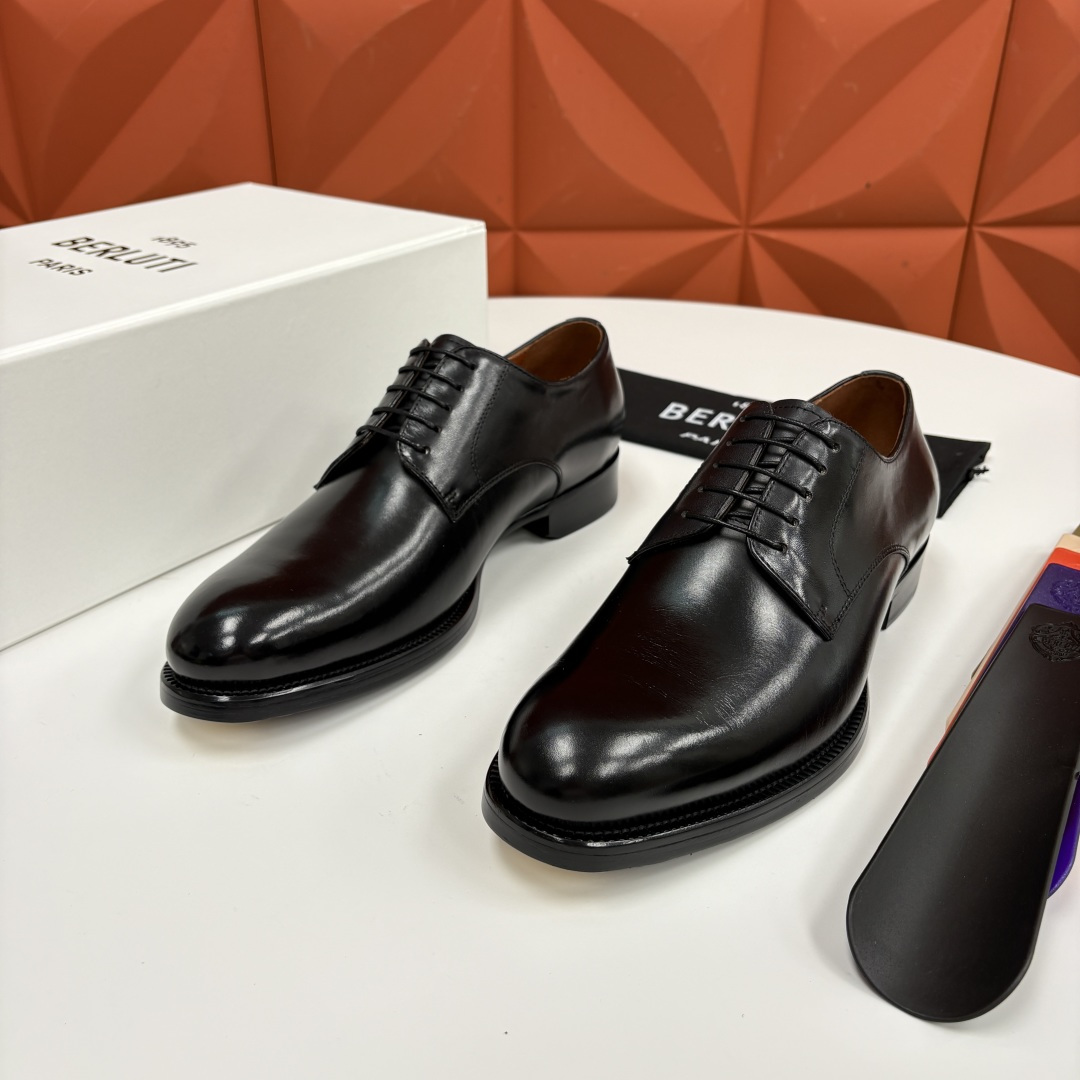💋💍Berlut* 布鲁提 新款男士手工擦色正装皮鞋上新🆕 鳄鱼纹牛津鞋的商务与格调的极致融合。甄选优质