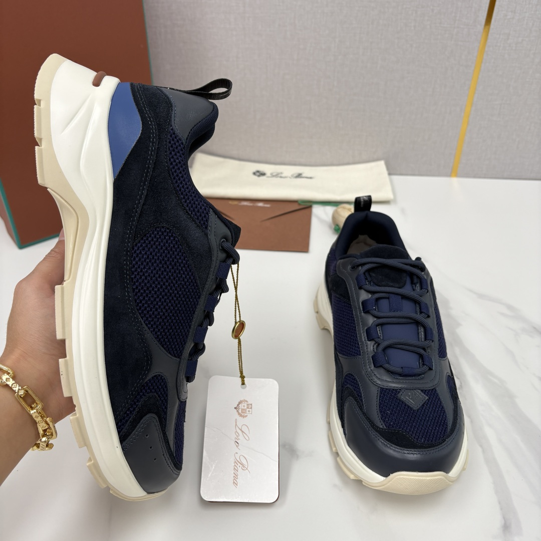 💋💍LP 家新品 Loro Pian* 诺悠*翩雅 Cairn Walk男士运动鞋老爹鞋 官方 8,20