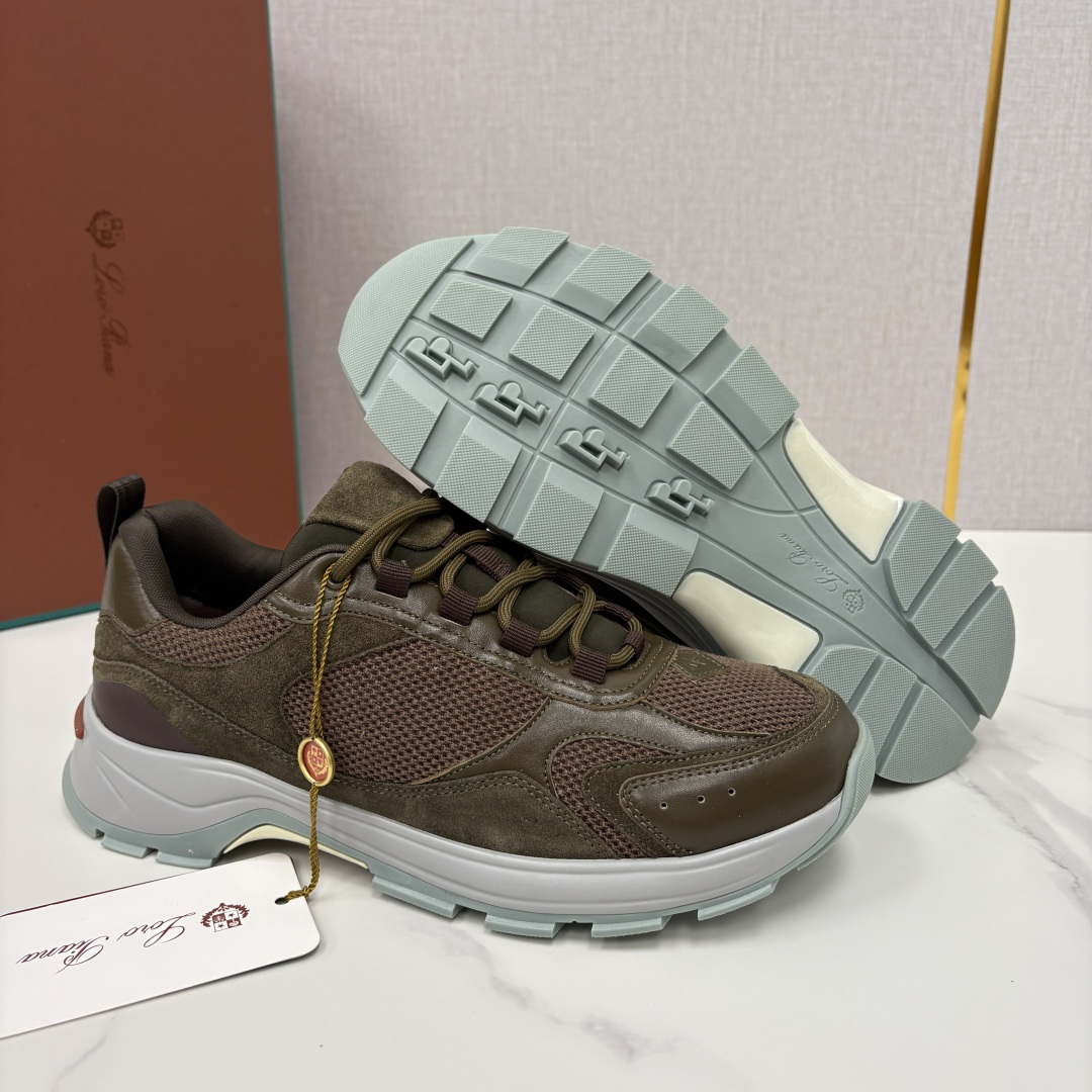 💋💍LP 家新品 Loro Pian* 诺悠*翩雅 Cairn Walk男士运动鞋老爹鞋 官方 8,20