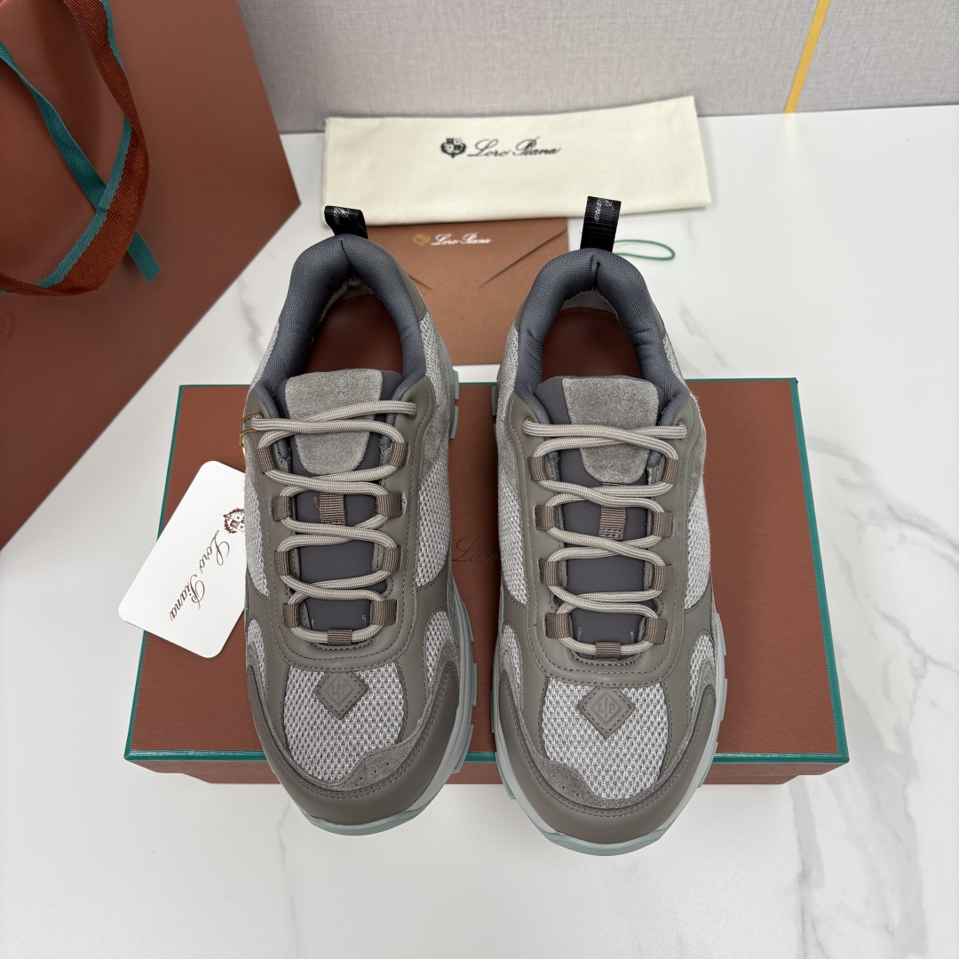 💋💍LP 家新品 Loro Pian* 诺悠*翩雅 Cairn Walk男士运动鞋老爹鞋 官方 8,20