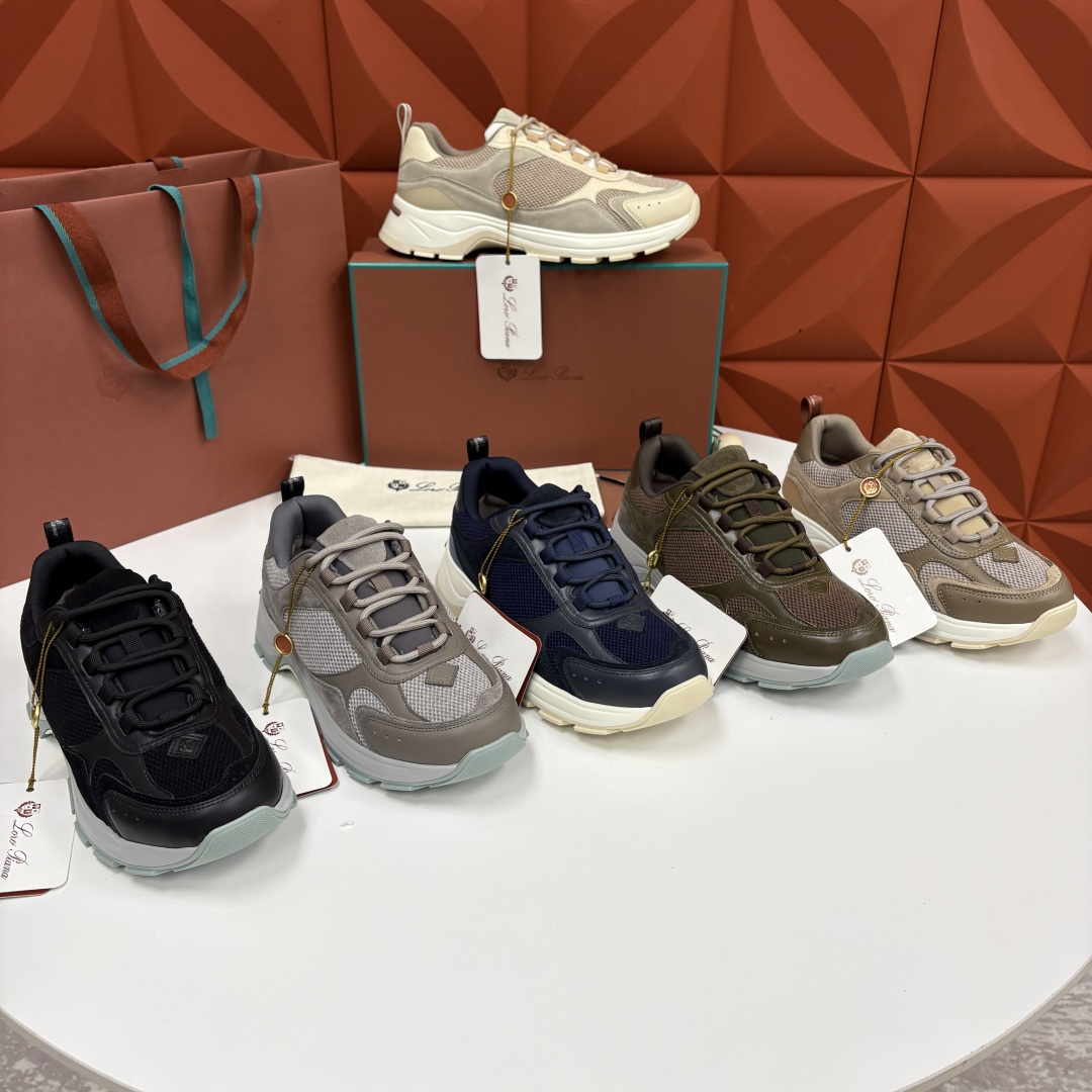💋💍LP 家新品 Loro Pian* 诺悠*翩雅 Cairn Walk男士运动鞋老爹鞋 官方 8,20