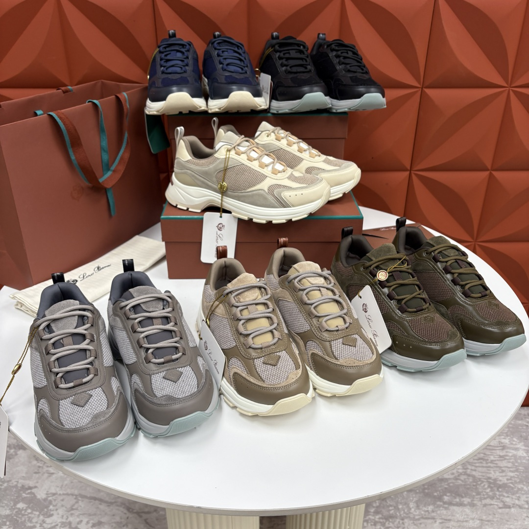 💋💍LP 家新品 Loro Pian* 诺悠*翩雅 Cairn Walk男士运动鞋老爹鞋 官方 8,20