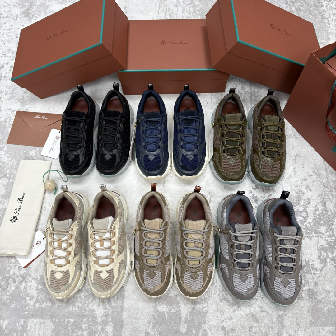 💋💍LP 家新品 Loro Pian* 诺悠*翩雅 Cairn Walk男士运动鞋老爹鞋 官方 8,20