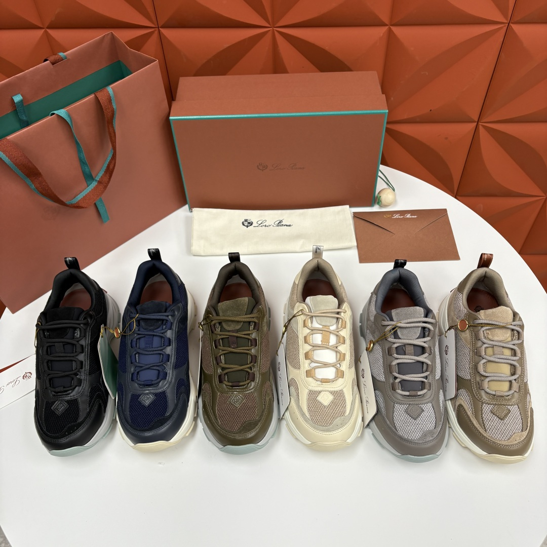 💋💍LP 家新品 Loro Pian* 诺悠*翩雅 Cairn Walk男士运动鞋老爹鞋 官方 8,20