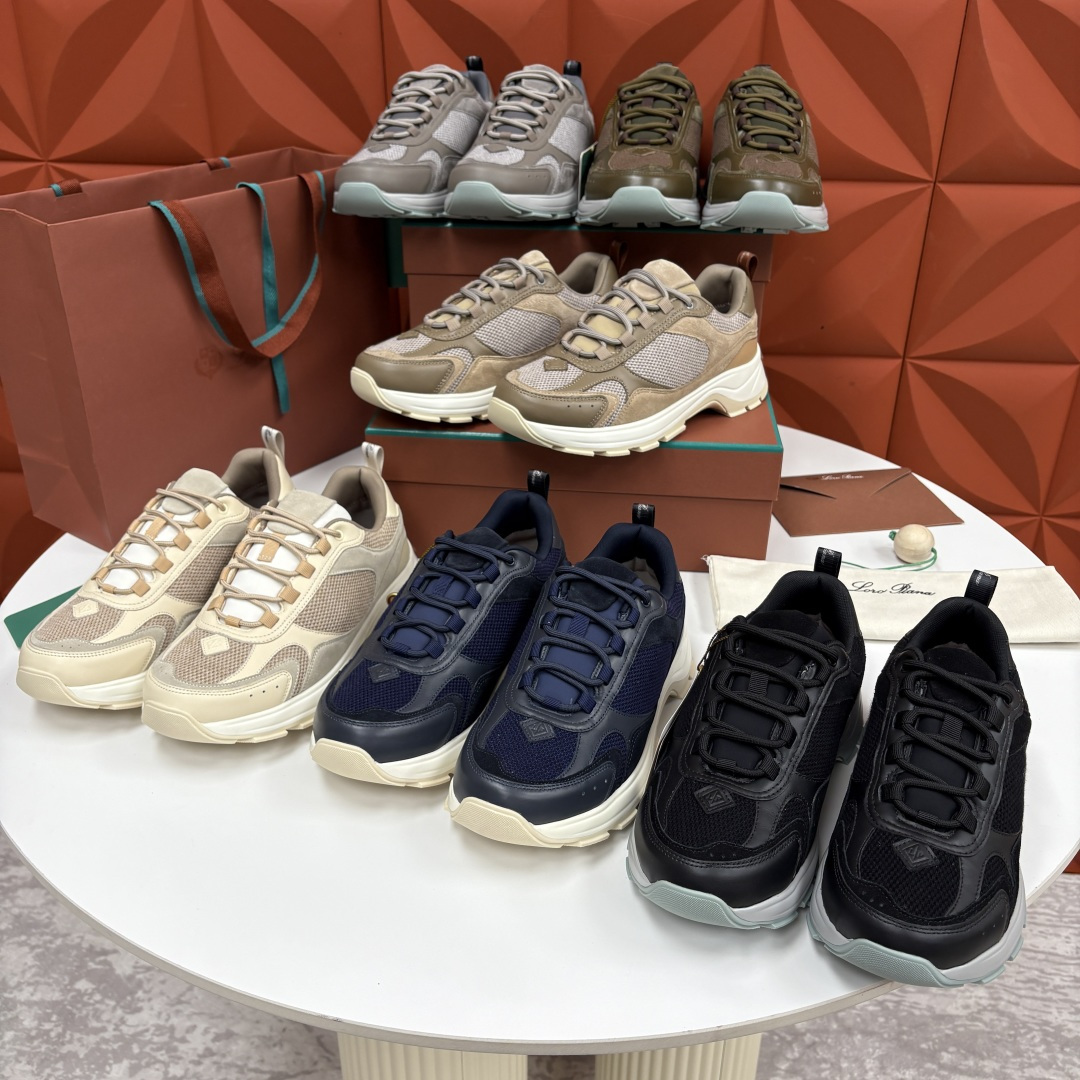💋💍LP 家新品 Loro Pian* 诺悠*翩雅 Cairn Walk男士运动鞋老爹鞋 官方 8,20