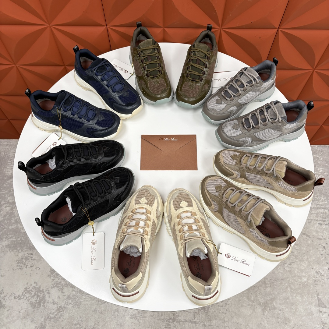 💋💍LP 家新品 Loro Pian* 诺悠*翩雅 Cairn Walk男士运动鞋老爹鞋 官方 8,20