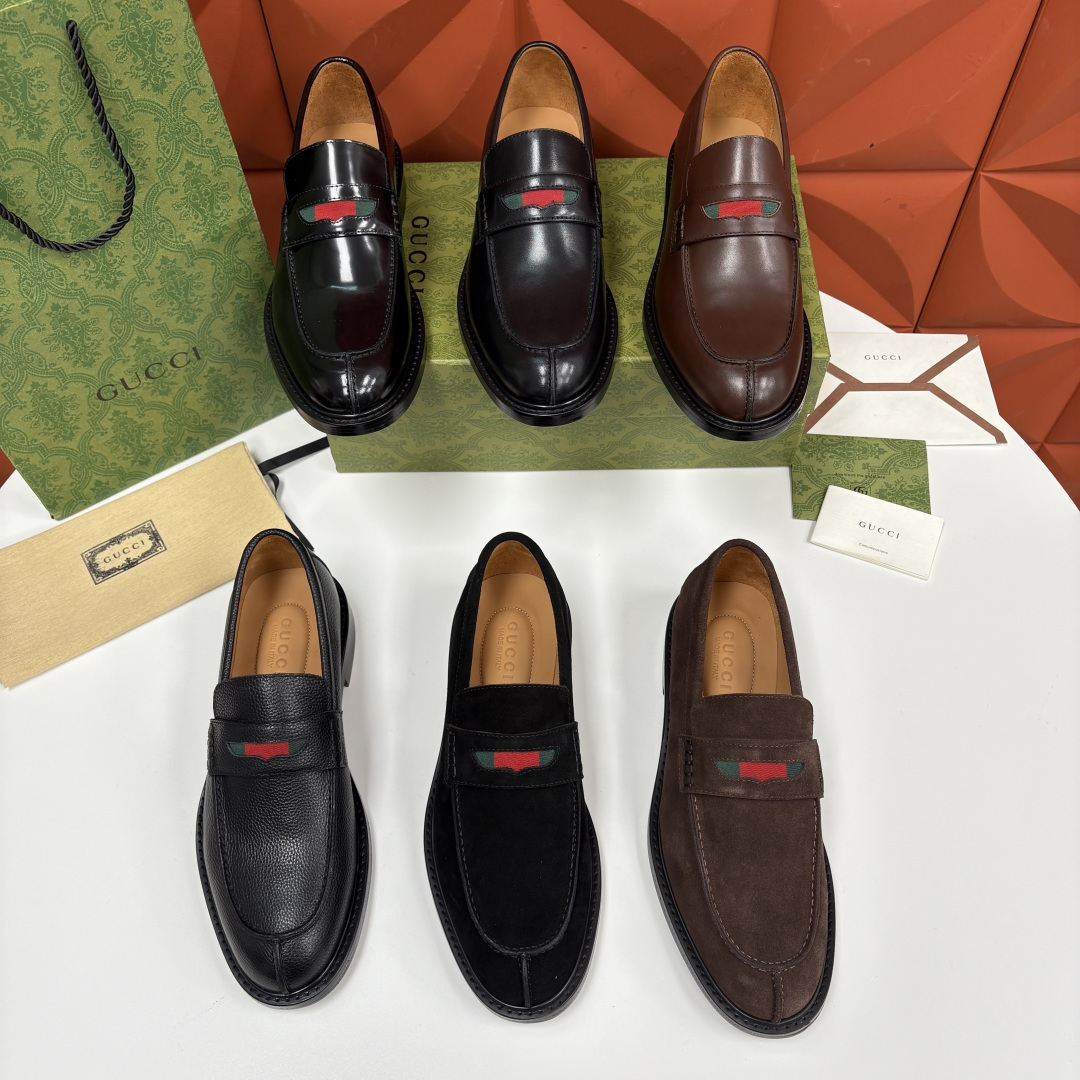 💋💍G家 GUCC* 新品男士简约乐福鞋皮鞋 经典与时尚的交融 Jordaan 乐福鞋：刻在DNA里的优