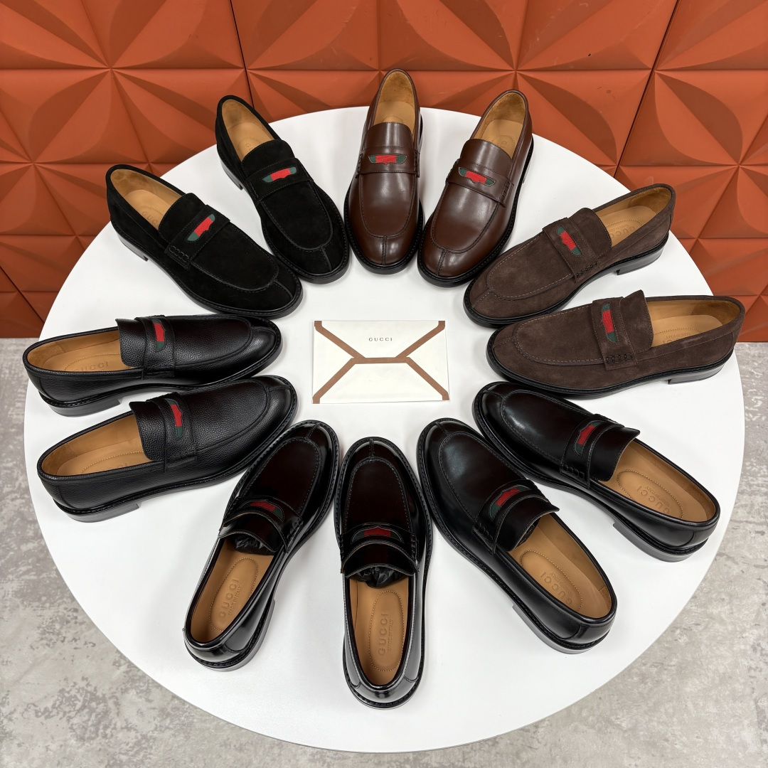 💋💍G家 GUCC* 新品男士简约乐福鞋皮鞋 经典与时尚的交融 Jordaan 乐福鞋：刻在DNA里的优