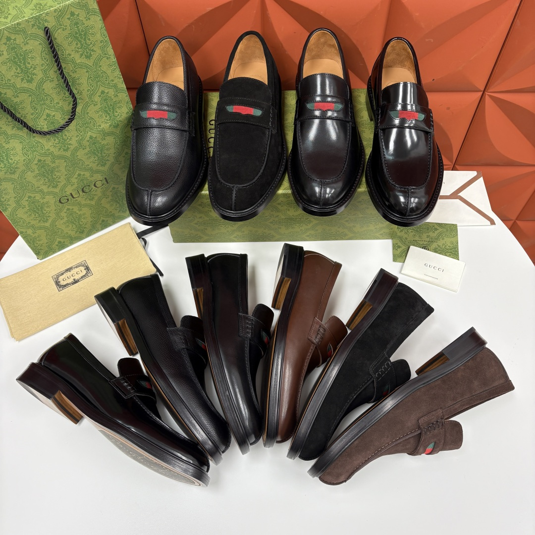 💋💍G家 GUCC* 新品男士简约乐福鞋皮鞋 经典与时尚的交融 Jordaan 乐福鞋：刻在DNA里的优