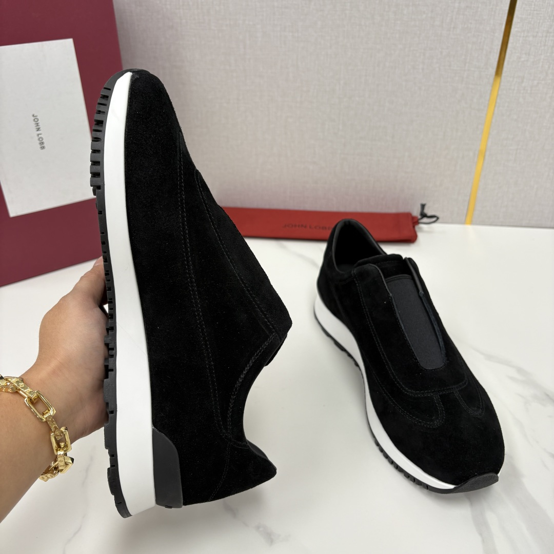 💋💍JL家新品 John Lobb Pace 无鞋带休闲鞋男士轻奢运动鞋 官方 10,800 作为爱马-