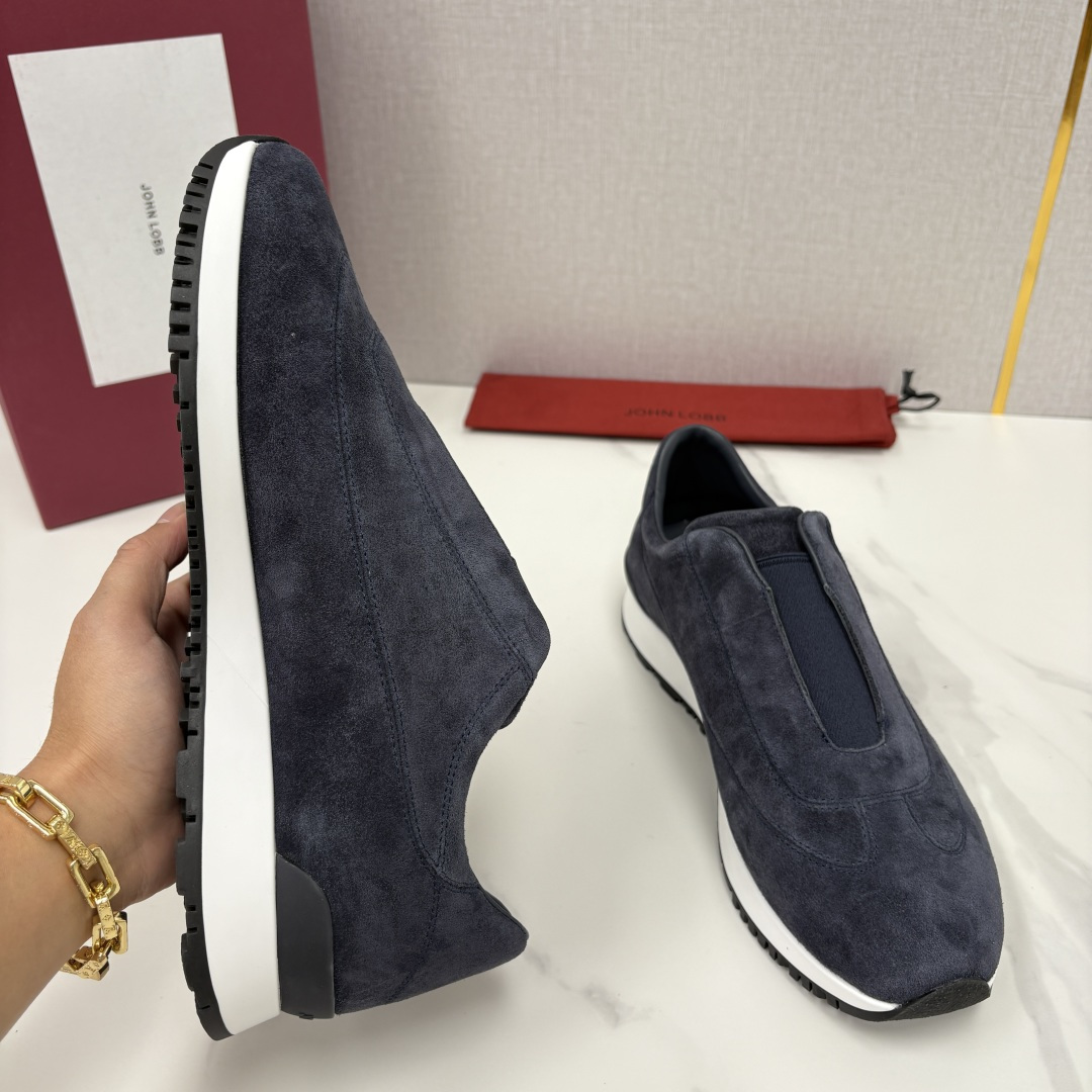 💋💍JL家新品 John Lobb Pace 无鞋带休闲鞋男士轻奢运动鞋 官方 10,800 作为爱马-