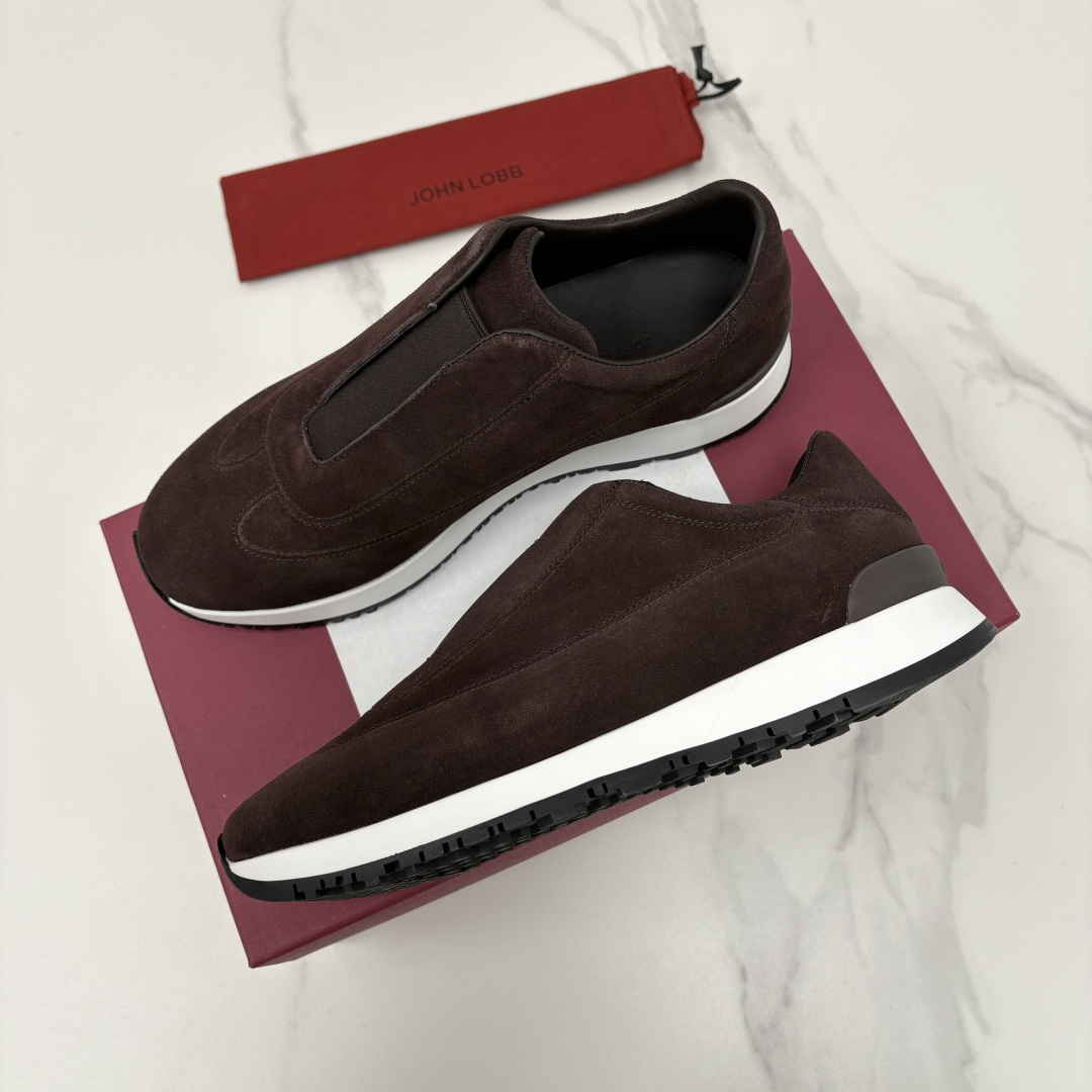 💋💍JL家新品 John Lobb Pace 无鞋带休闲鞋男士轻奢运动鞋 官方 10,800 作为爱马-