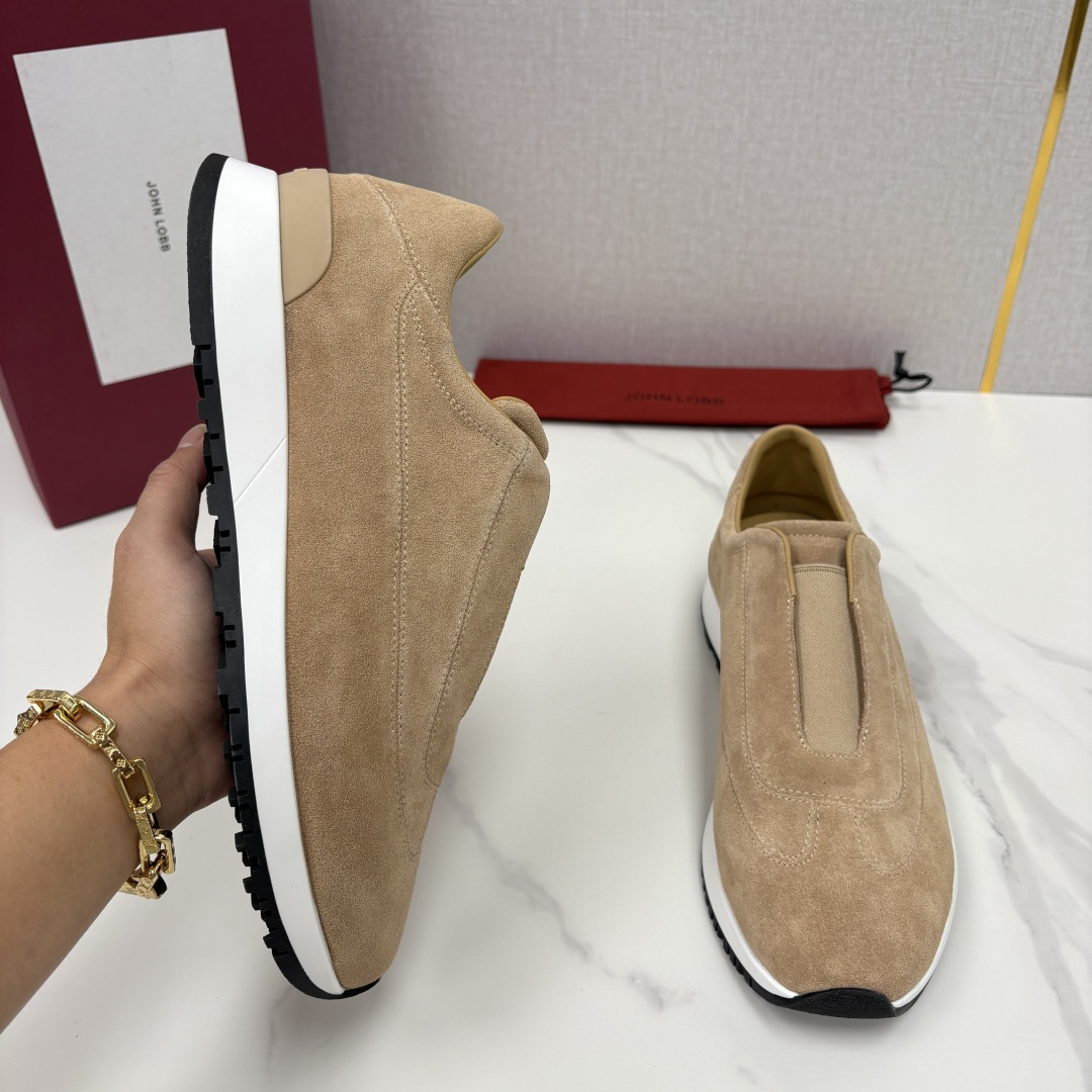 💋💍JL家新品 John Lobb Pace 无鞋带休闲鞋男士轻奢运动鞋 官方 10,800 作为爱马-