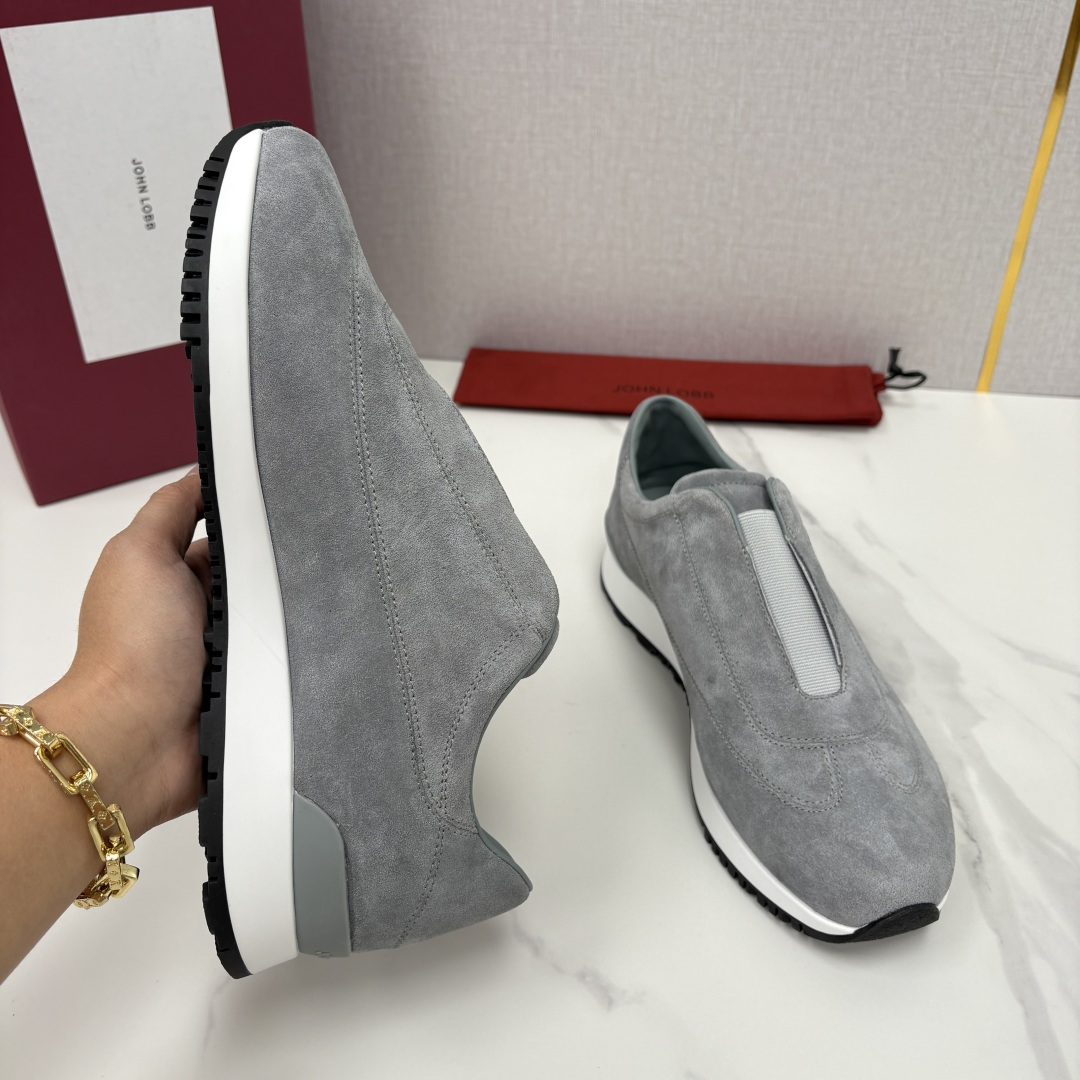 💋💍JL家新品 John Lobb Pace 无鞋带休闲鞋男士轻奢运动鞋 官方 10,800 作为爱马-