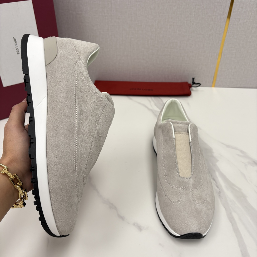 💋💍JL家新品 John Lobb Pace 无鞋带休闲鞋男士轻奢运动鞋 官方 10,800 作为爱马-