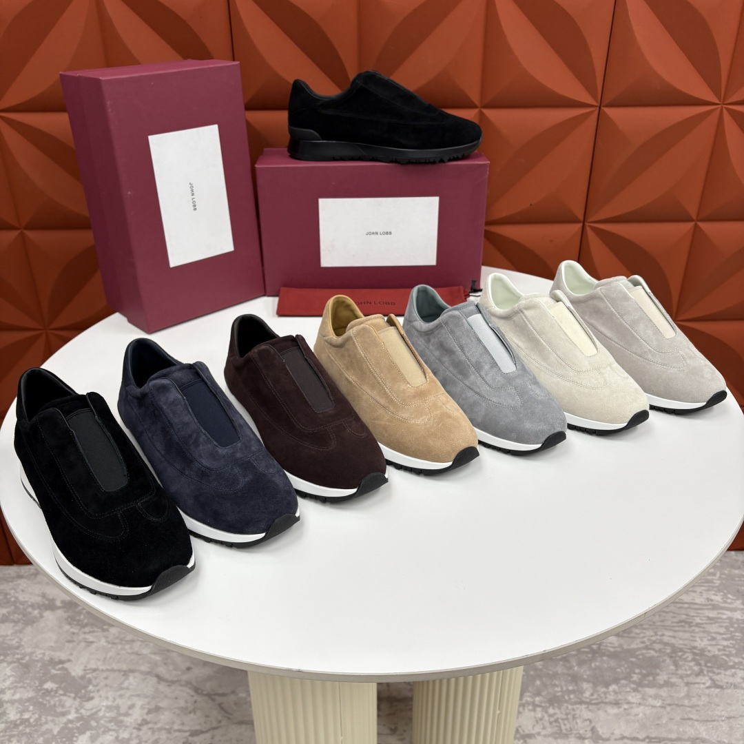 💋💍JL家新品 John Lobb Pace 无鞋带休闲鞋男士轻奢运动鞋 官方 10,800 作为爱马-