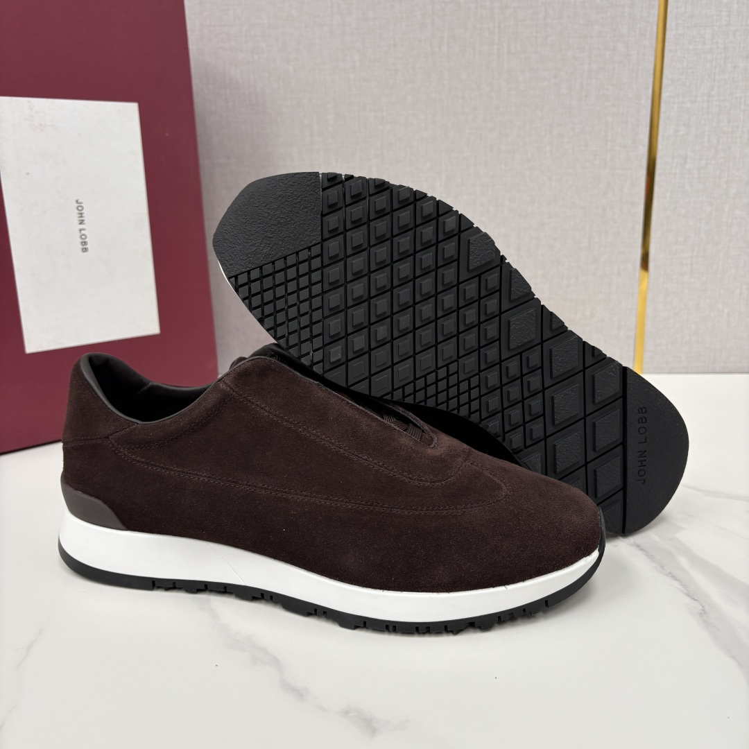 💋💍JL家新品 John Lobb 休闲鞋男士轻奢运动鞋 官方 10,300 作为爱马-仕旗下顶级鞋履品