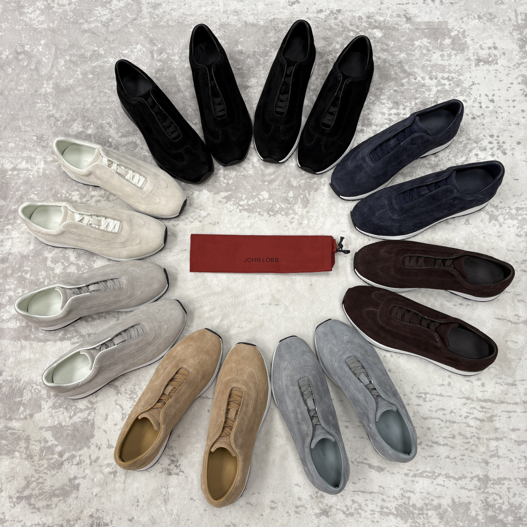 💋💍JL家新品 John Lobb 休闲鞋男士轻奢运动鞋 官方 10,300 作为爱马-仕旗下顶级鞋履品