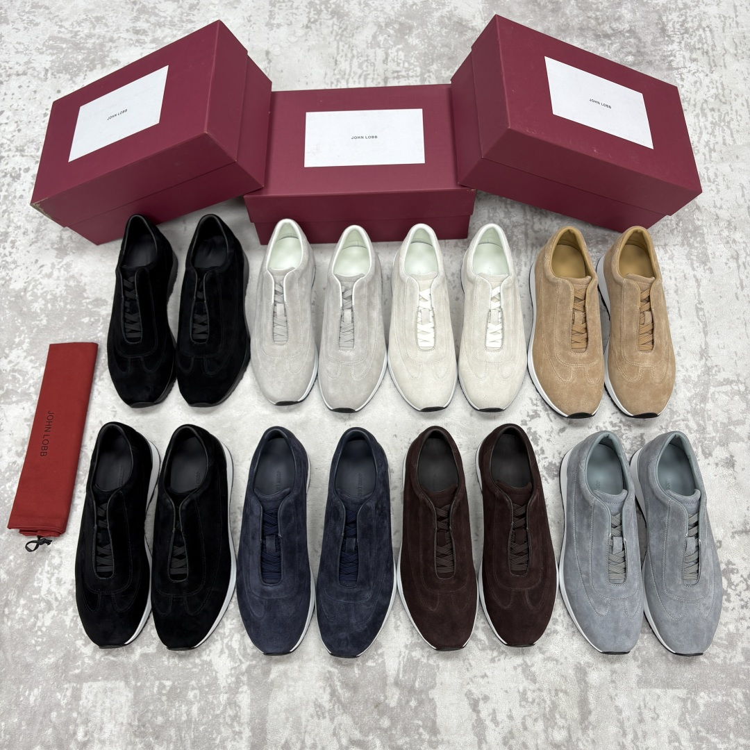 💋💍JL家新品 John Lobb 休闲鞋男士轻奢运动鞋 官方 10,300 作为爱马-仕旗下顶级鞋履品