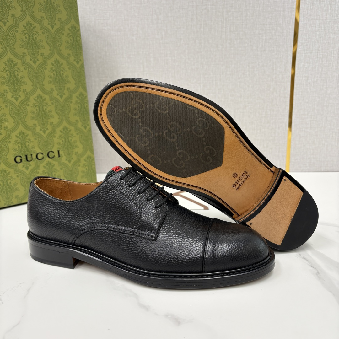 💋💍G家 GUCC* 新品男士正装鞋皮鞋 堪称“精致感天花板”级别的通勤利器 此款系列里选用多种不同质感