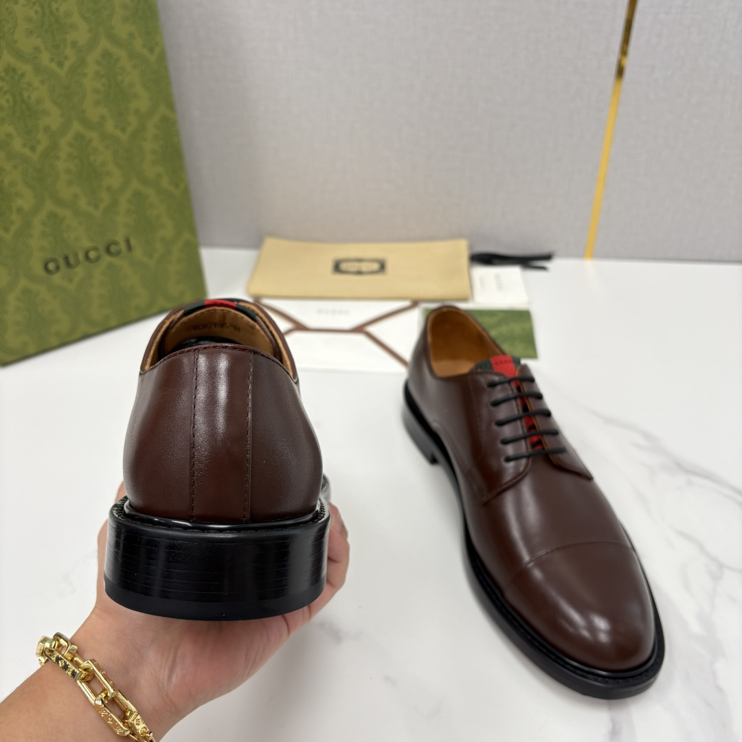 💋💍G家 GUCC* 新品男士正装鞋皮鞋 堪称“精致感天花板”级别的通勤利器 此款系列里选用多种不同质感