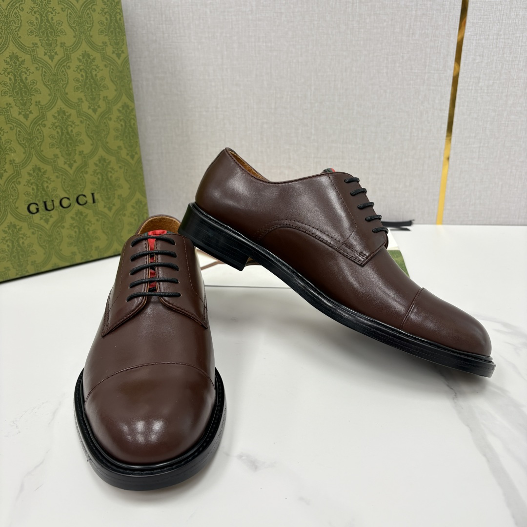 💋💍G家 GUCC* 新品男士正装鞋皮鞋 堪称“精致感天花板”级别的通勤利器 此款系列里选用多种不同质感