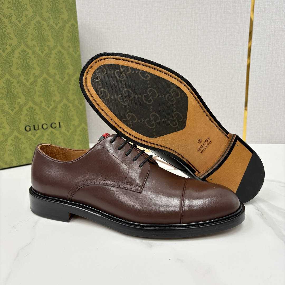 💋💍G家 GUCC* 新品男士正装鞋皮鞋 堪称“精致感天花板”级别的通勤利器 此款系列里选用多种不同质感