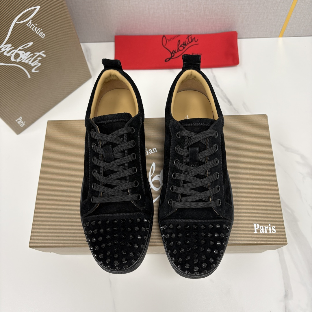 💋💍CL家官方同步新品 🆑Christia* Loubouti*（红底鞋） 男士运动鞋板鞋系列 铆钉休闲