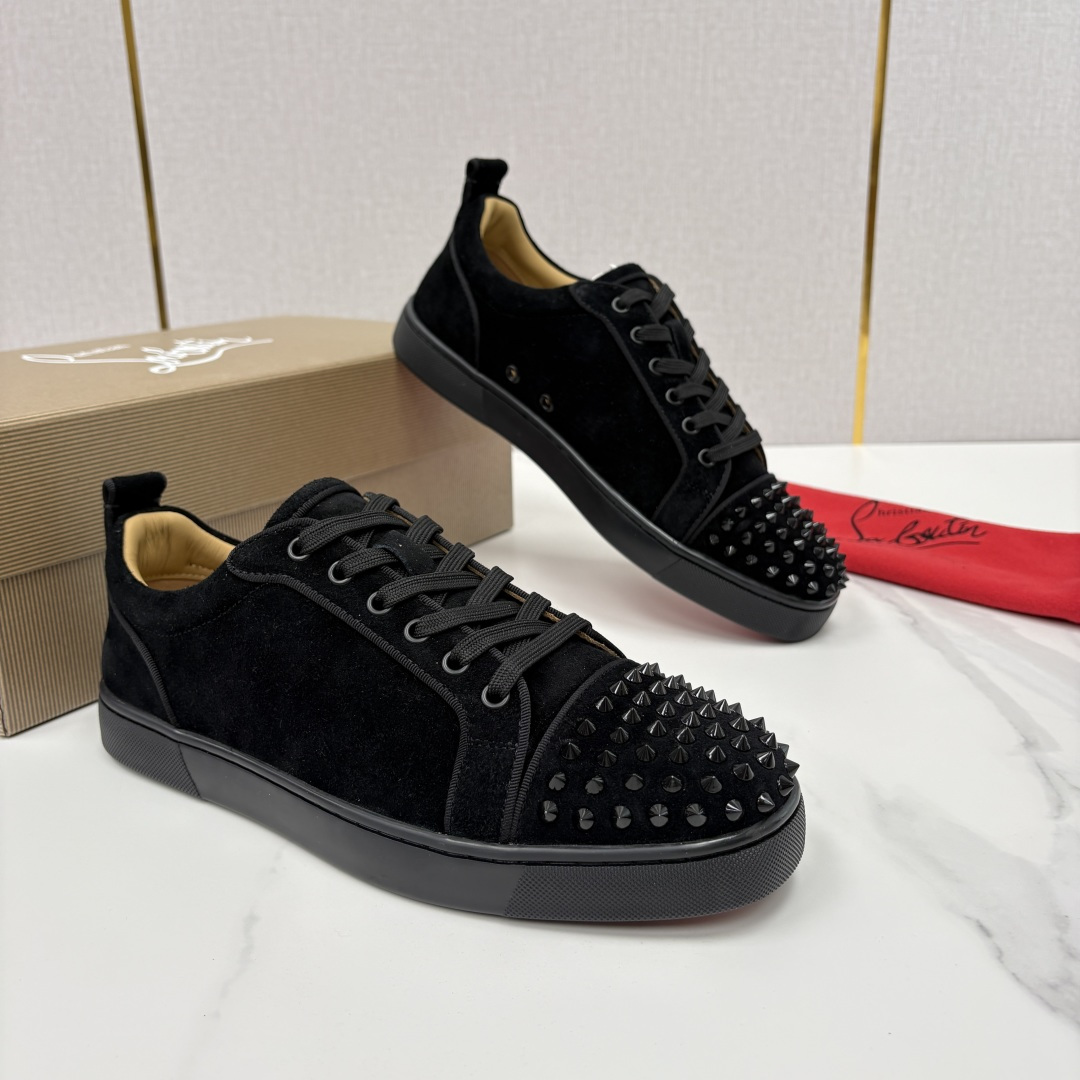 💋💍CL家官方同步新品 🆑Christia* Loubouti*（红底鞋） 男士运动鞋板鞋系列 铆钉休闲