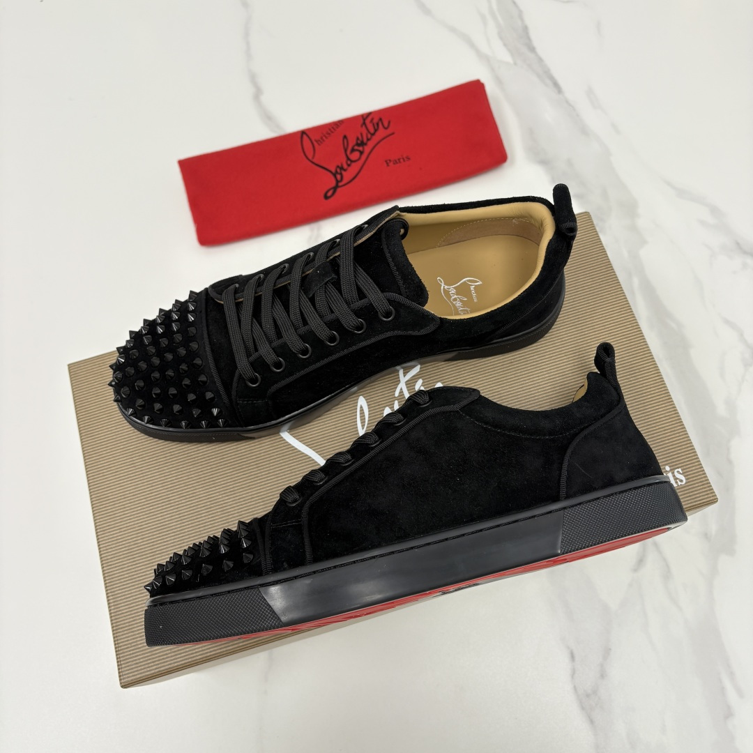 💋💍CL家官方同步新品 🆑Christia* Loubouti*（红底鞋） 男士运动鞋板鞋系列 铆钉休闲