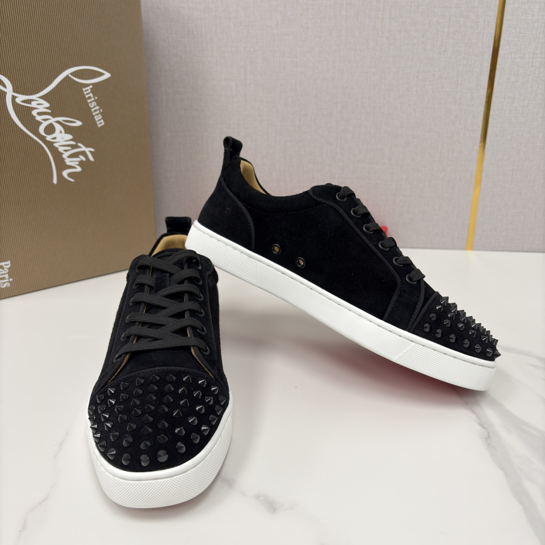💋💍CL家官方同步新品 🆑Christia* Loubouti*（红底鞋） 男士运动鞋板鞋系列 铆钉休闲