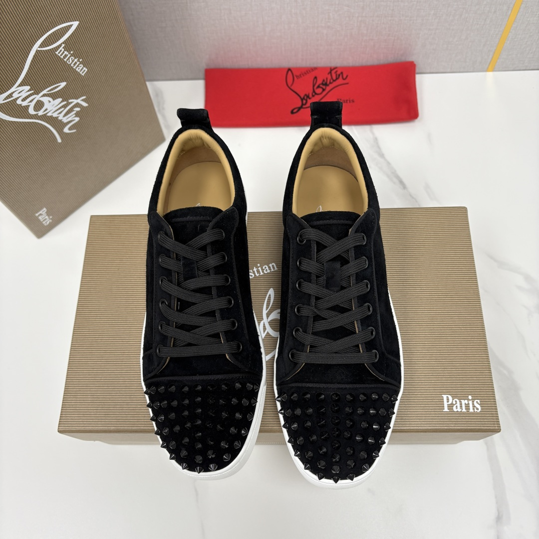💋💍CL家官方同步新品 🆑Christia* Loubouti*（红底鞋） 男士运动鞋板鞋系列 铆钉休闲