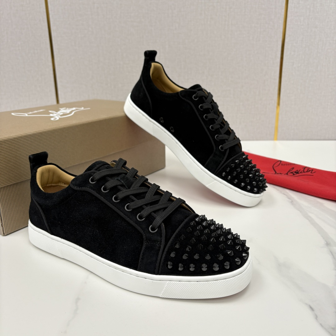 💋💍CL家官方同步新品 🆑Christia* Loubouti*（红底鞋） 男士运动鞋板鞋系列 铆钉休闲