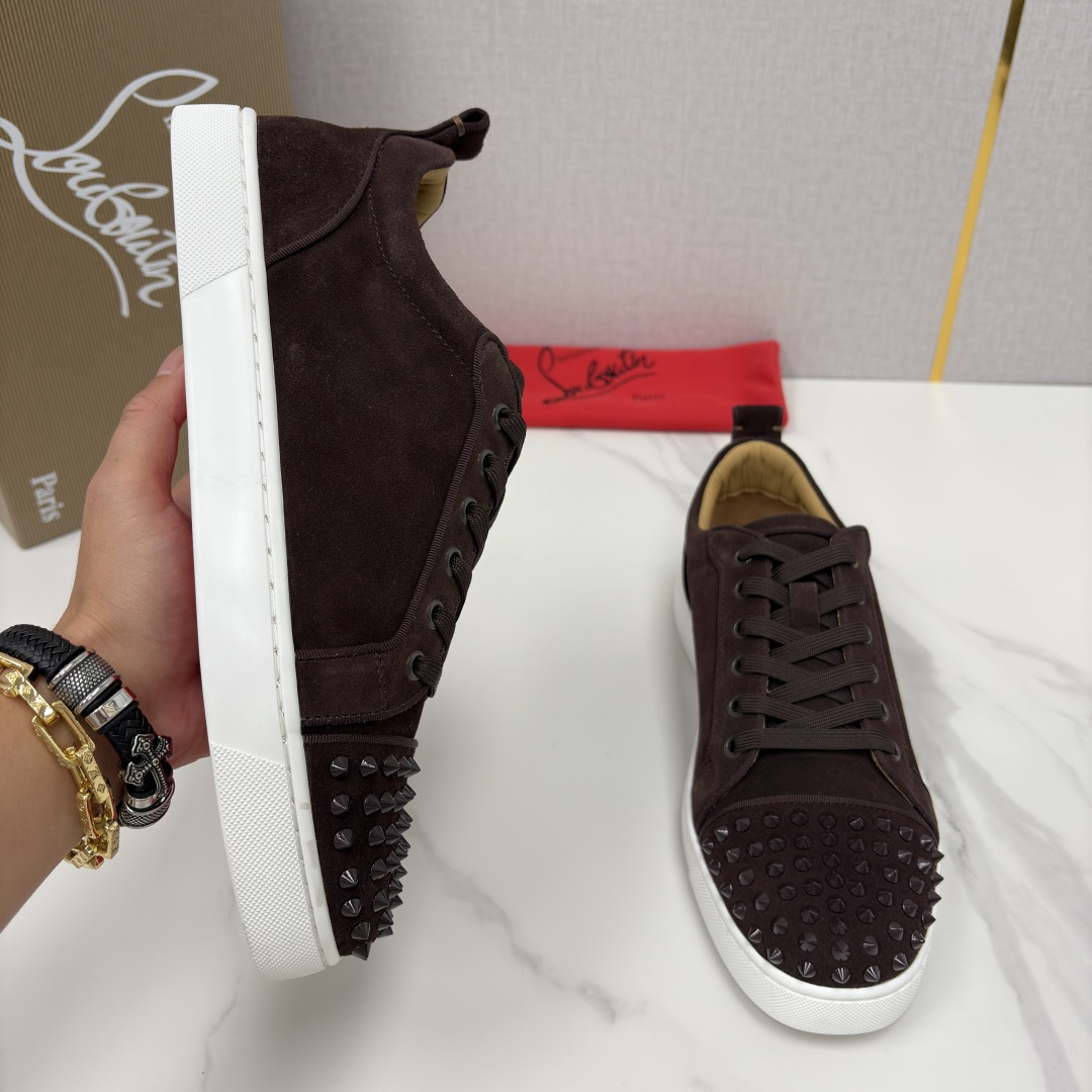 💋💍CL家官方同步新品 🆑Christia* Loubouti*（红底鞋） 男士运动鞋板鞋系列 铆钉休闲