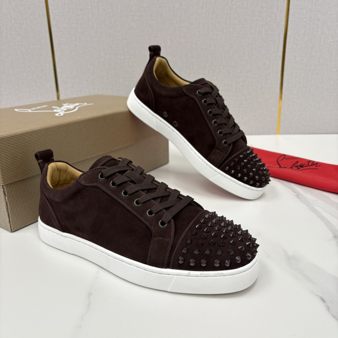 💋💍CL家官方同步新品 🆑Christia* Loubouti*（红底鞋） 男士运动鞋板鞋系列 铆钉休闲